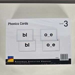 Benchmark Education Phonics Cards Level 3 ISBN 9781667700434 Y49941 New Sealed